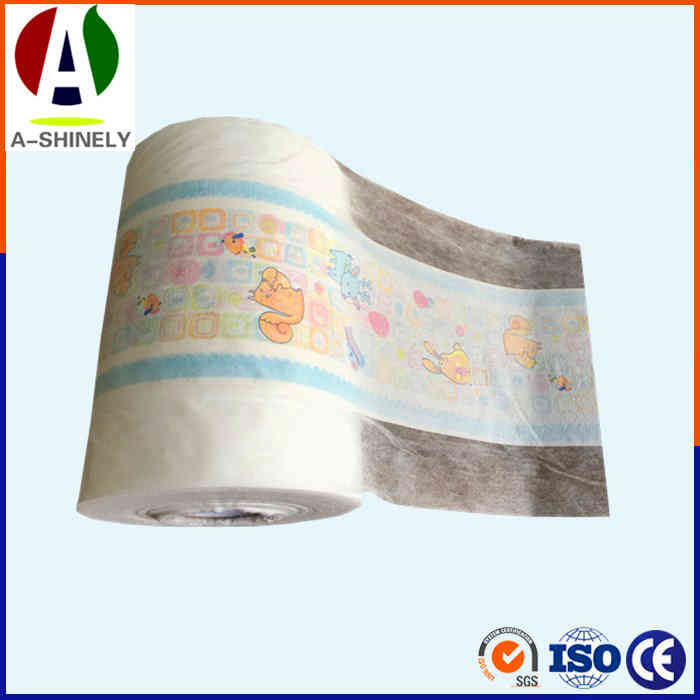 Good Tensile Strength And Elongation PE Lamination Film For Making Disposable Adult Baby Diapers Materials